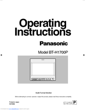 Panasonic BTH1700BP - IND. MONITOR Operating Instructions Manual
