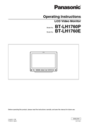 Panasonic BT-LH1500p Operating Instructions Manual