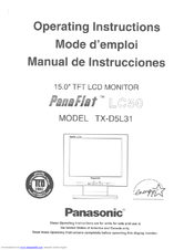 Panasonic PANAFLAT TX-D5L31 User Manual