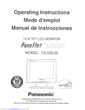 Panasonic PANAFLAT LC-50P User Manual