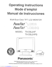 Panasonic PANAFLAT TX-D5L31F User Manual
