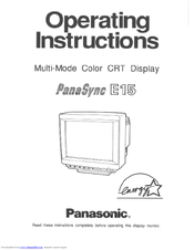 Panasonic PANASYNC E15 User Manual