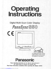 Panasonic PANASYNC S50 User Manual