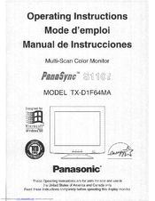 Panasonic PANASYNC TX-D1F64MA User Manual