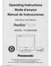 Panasonic PANASYNC TX-D9S45MB User Manual