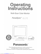 Panasonic PANASYNC TX-D7S35 User Manual
