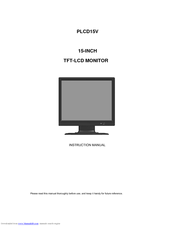 Panasonic PLCD15V Instruction Manual