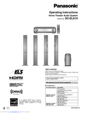 Panasonic SAXR707 - HOME THEATER AUDIO SYSTEM Manuals | ManualsLib