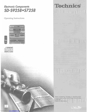 Technics SD-S9258 Operating Instructions Manual
