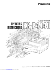 Panasonic Jetwriter KX-P4440 User Manual