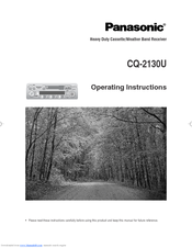 Panasonic CQ-2130U Operating Instructions Manual