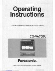 Panasonic CQVA70EU - CAR AUDIO/VIDEO SYS Operating Instructions Manual