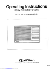 Quasar HQ-2181GH Operating Instructions Manual