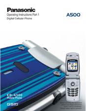 Panasonic A500 - PART1 Operating Instructions Manual
