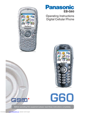 Panasonic GD60 Operating Instructions Manual