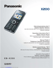 Panasonic EB-X200 Operating Instructions Manual