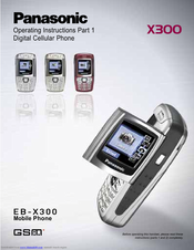 Panasonic EB-X300 Operating Instructions Manual