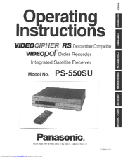 Panasonic PS-550SU Operating Instructions Manual