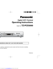 Panasonic Comcast TZ-PCD3000 Operating Instructions Manual