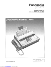 Panasonic KX-F155 User Manual