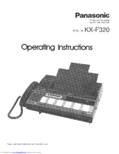 Panasonic KX-F320 User Manual