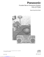 Panasonic RXDT530 - RADIO CASSETTE W/CD Operating Instructions Manual