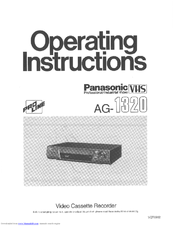 Panasonic ProLine AG-1320 Operating Instructions Manual