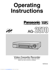 Panasonic ProLine AG-2570P Operating Instructions Manual