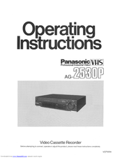 Panasonic AG2530 User Manual