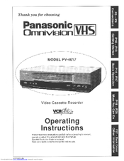 Panasonic Omnivision PV-4617 Operating Instructions Manual