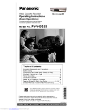 Panasonic PV-V4525S Operating Instructions Manual