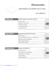 Panasonic CF-VDR721 Operating Instructions Manual