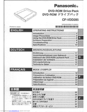 Panasonic CF-VDD285 Operating Instructions Manual