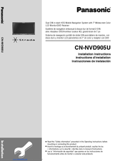 Panasonic Strada CN-NVD905U Instrucciones De Instalación