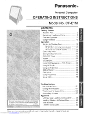 Panasonic CF-E1M Operating Instructions Manual
