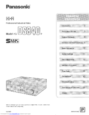 Panasonic AGDS840 - SVHS VIDEO PLAYER Operating Instructions Manual