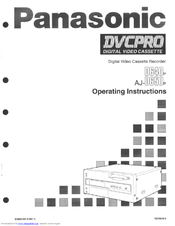 Panasonic DVCPRO AJ-D640P User Manual