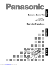 Panasonic AJEC3 - EXTENSION CONTROL UNIT Operating Instructions Manual