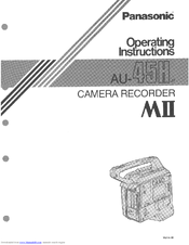 Panasonic AU-45H Operating Instructions Manual