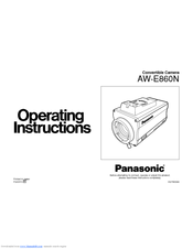 Panasonic AWE860N - COLOR CAMERA Operating Instructions Manual