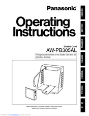Panasonic AW-PB305 Operating Instructions Manual