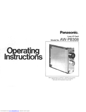 Panasonic AW-PB308 Operating Instructions Manual