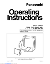 Panasonic AW-PB506AN Operating Instructions Manual