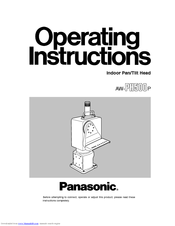 Panasonic AWPH500 - INDOOR PAN/TILT HEAD Operating Instructions Manual