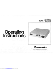 Panasonic AW-PS300 Operating Instructions Manual
