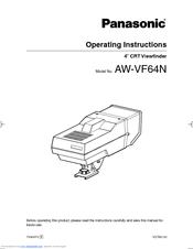 Panasonic AW-VF64N Operating Instructions Manual