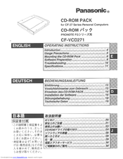 Panasonic CF-VCD271 Operating Instructions Manual