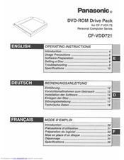 Panasonic CF-VDD721 Operating Instructions Manual