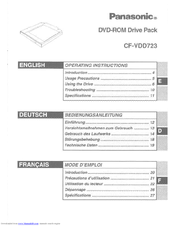 Panasonic CF-VDD723 Operating Instructions Manual
