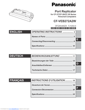 Panasonic CF-VEB272A2W - Port Replicator - PC Operating Instructions Manual